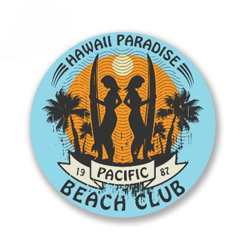 Travel Accessories Hawaii - Car Styling Hawaii Surf Car Sticker