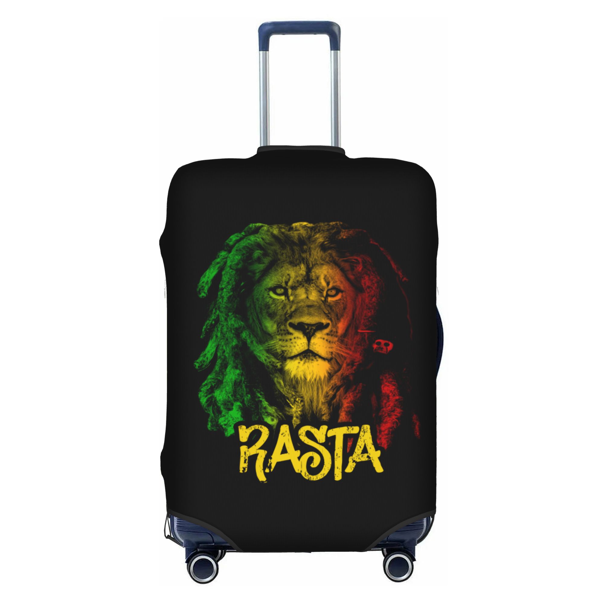 Travel Accessories For Jamaica - Jamaica Flag Rasta Luggage Cover Cute