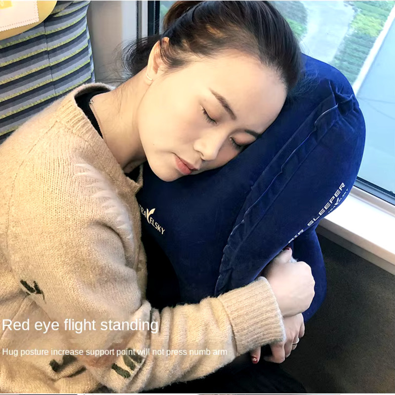 Inflatable Travel Pillow Trave - Travel Accessories For Long Haul Flights ulasan dan harga