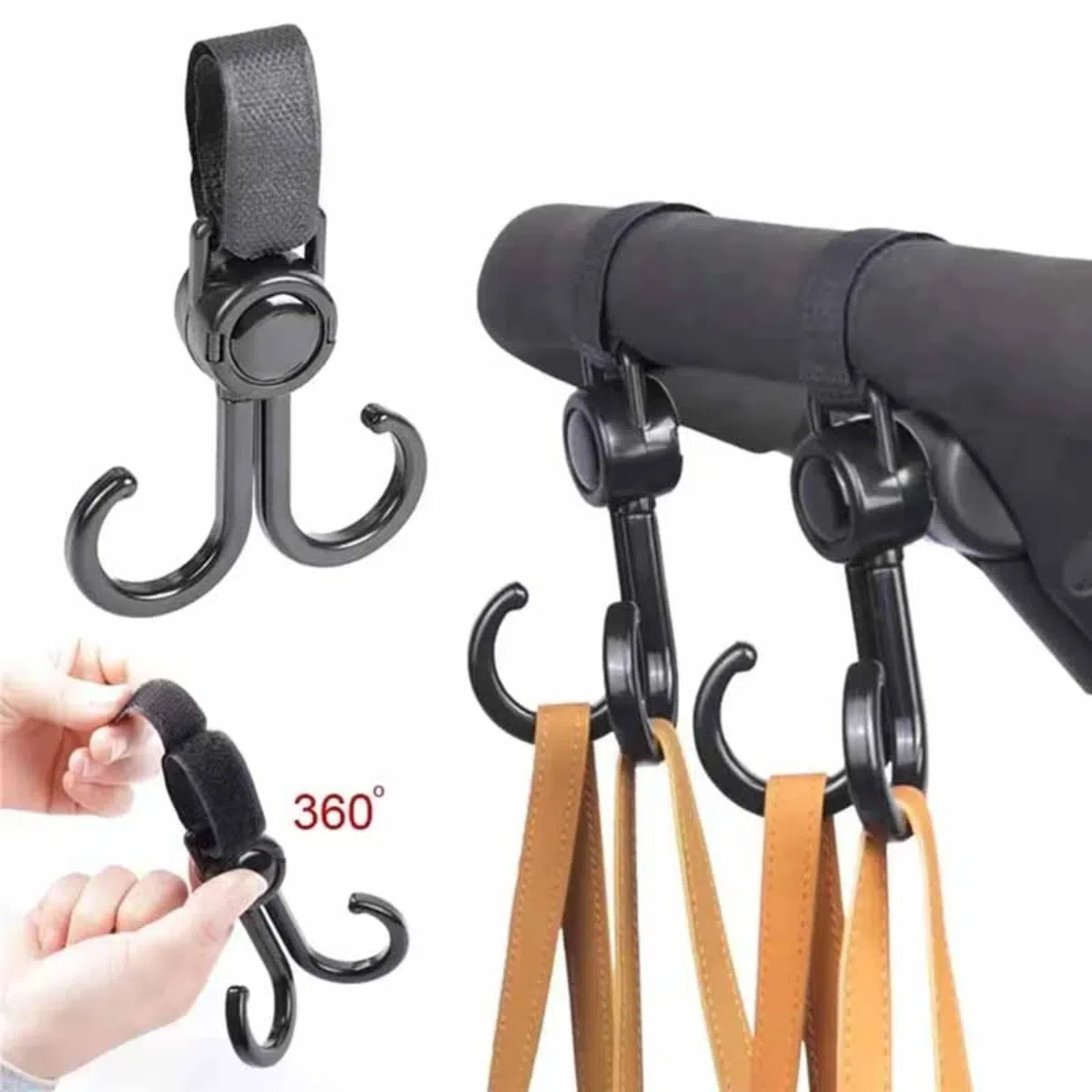 Rotatable Double Hooks Baby St - Travel Accessories Baby ulasan dan harga