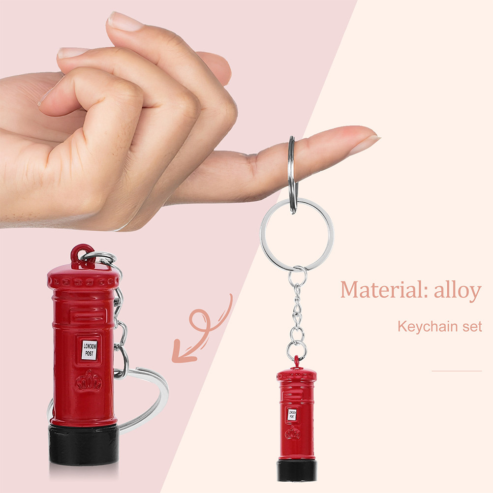 3Pcs London Keychain Set Briti - Travel Accessories London ulasan dan harga