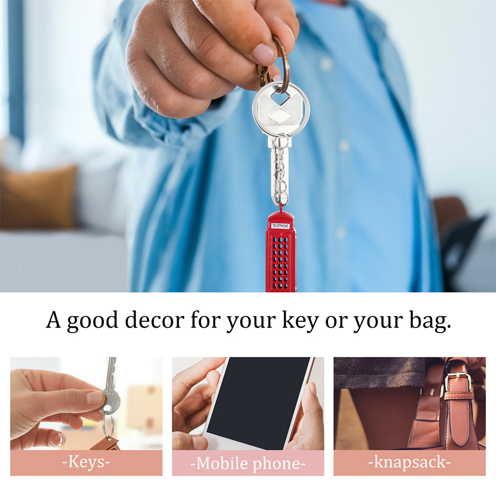 3Pcs London Keychain Set Briti - Travel Accessories London ulasan dan harga