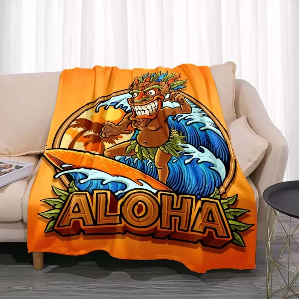 Tiki Bar Fashion Flannel Throw - Travel Accessories Hawaii ulasan dan harga