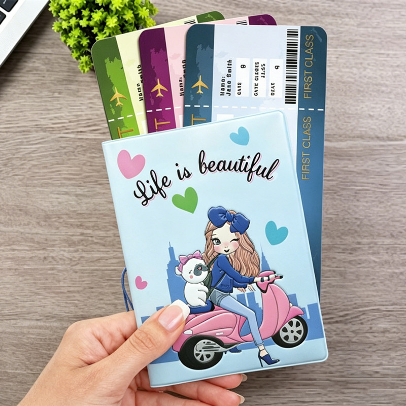 London Bus PVC Passport Holder - Travel Accessories London ulasan dan harga