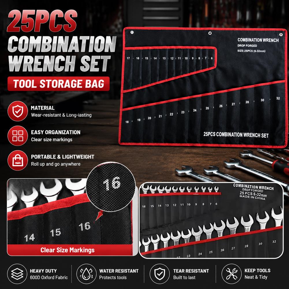Canvas Wrench Roll Up Tool Bag - Travel Router Accessories ulasan dan harga