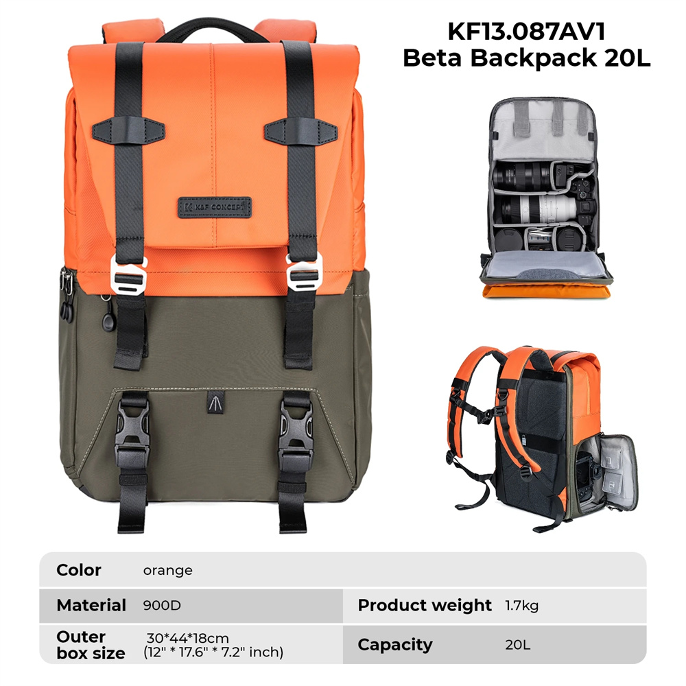 K&F CONCEPT Camera Backpack Tr - Camera Bag Travel ulasan dan harga