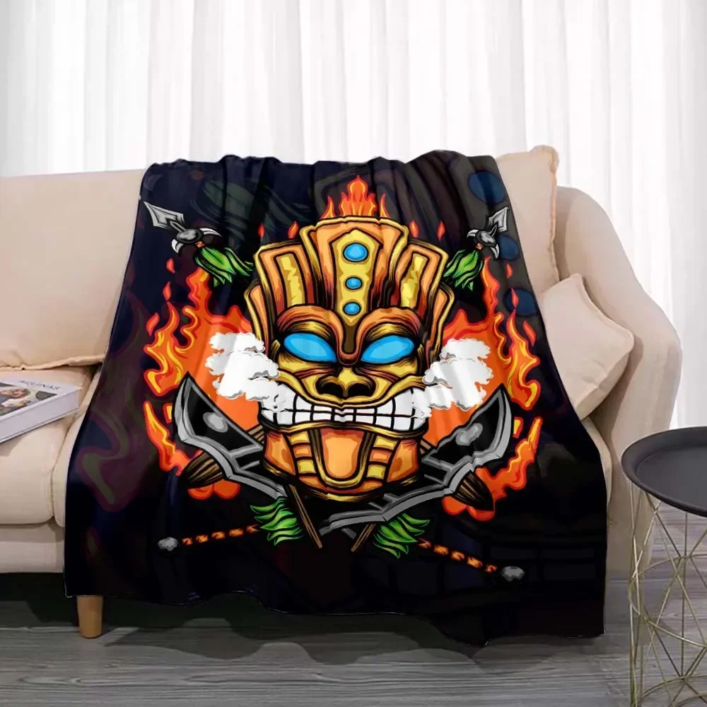 Tiki Bar Fashion Flannel Throw - Travel Accessories Hawaii ulasan dan harga
