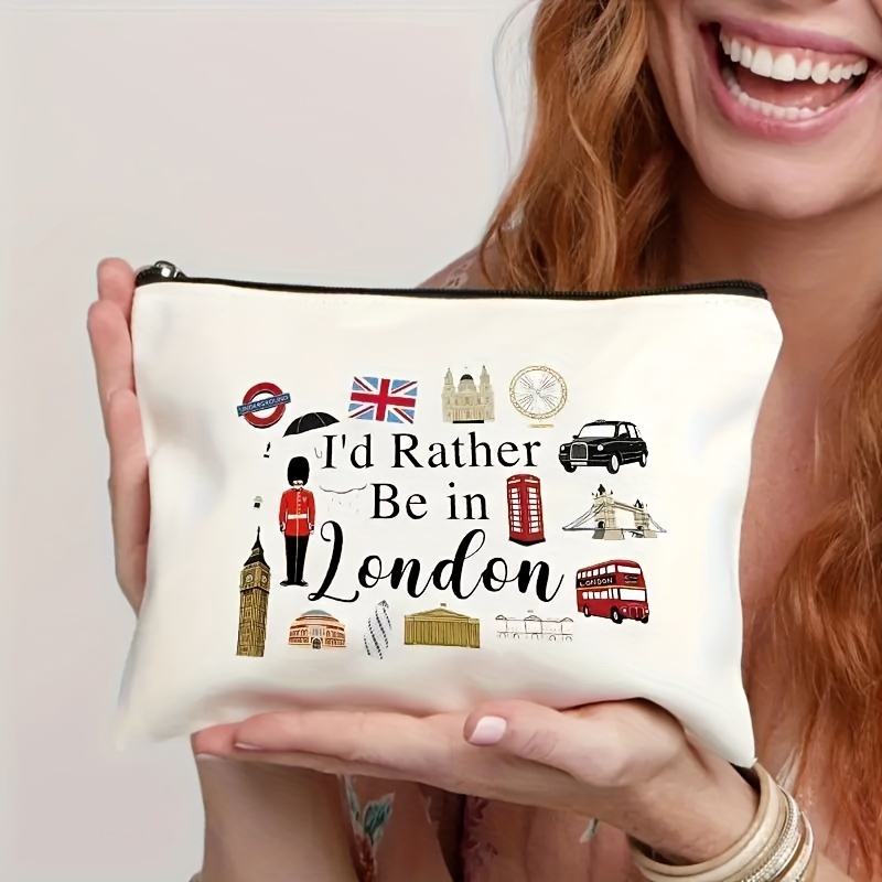 London Print Cosmetic Bag Ligh - Travel Accessories London ulasan dan harga