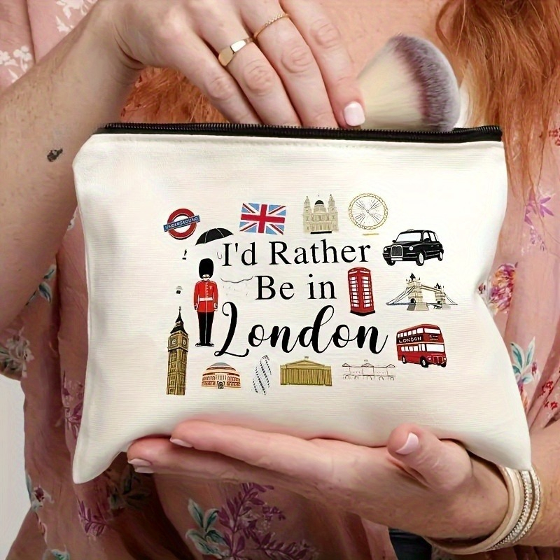 London Print Cosmetic Bag Ligh - Travel Accessories London ulasan dan harga
