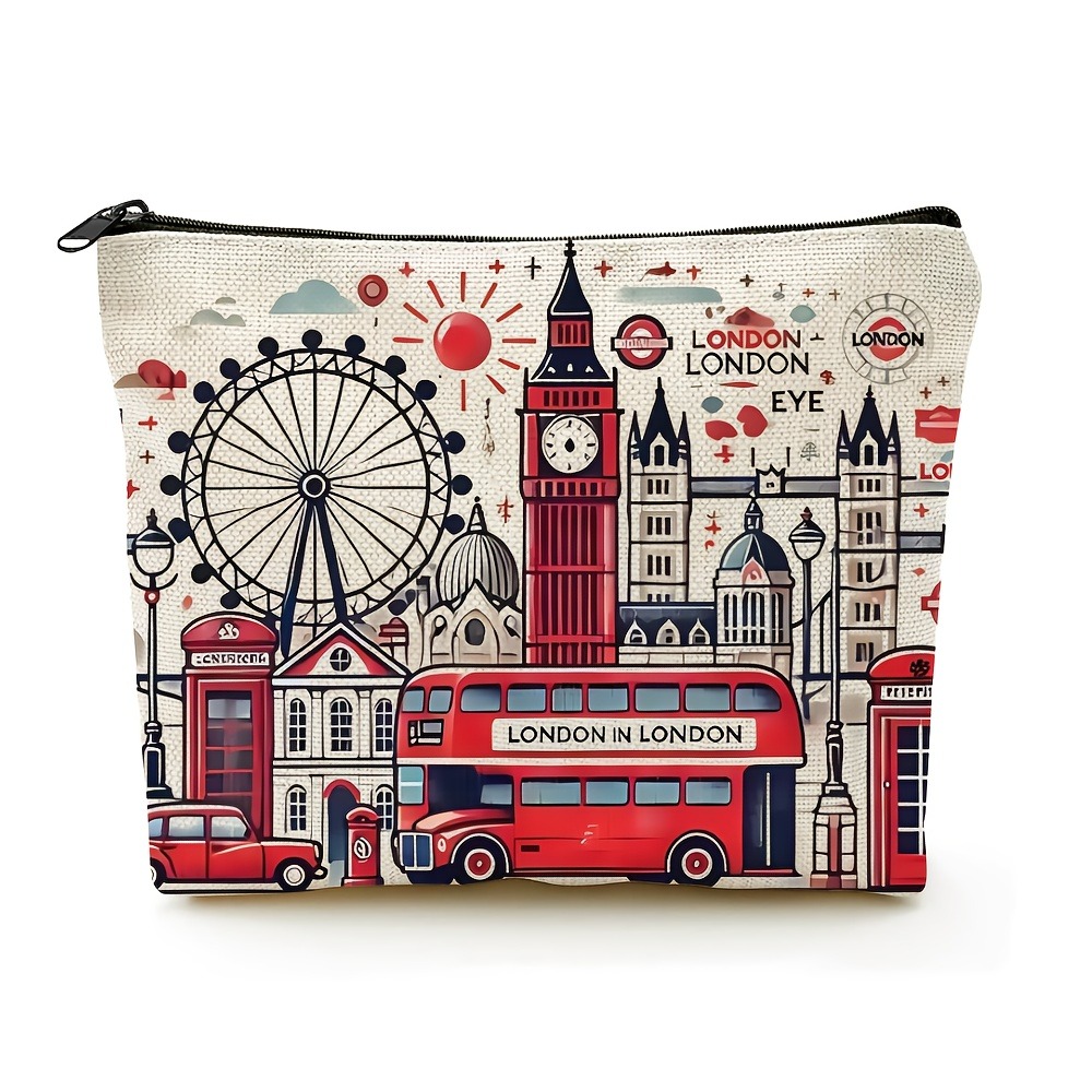 London Print Cosmetic Bag Ligh - Travel Accessories London ulasan dan harga