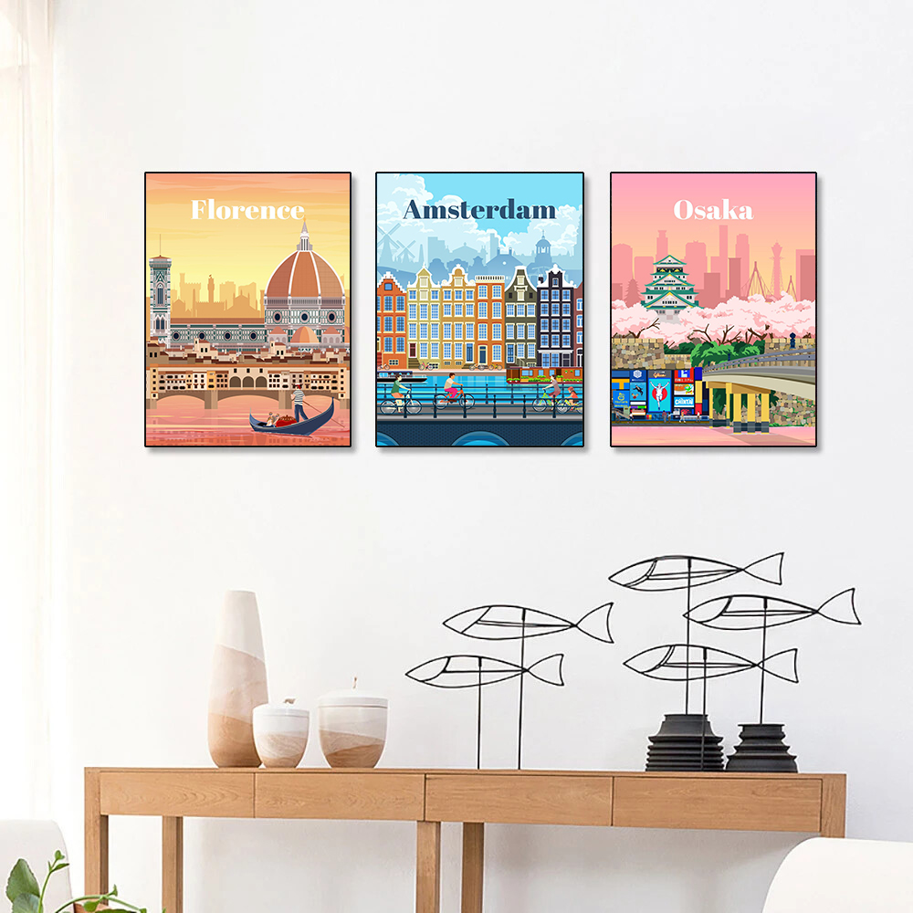 City Landscape Diamond Paintin - Travel Accessories London ulasan dan harga