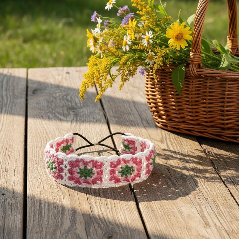 Knitted Flower Headband Colorf - Travel Accessories Hawaii ulasan dan harga
