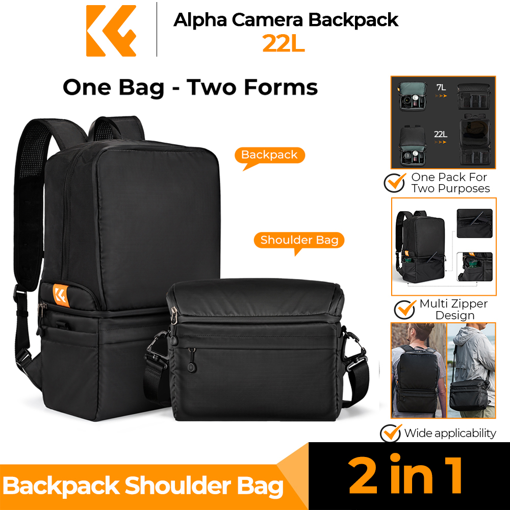 K&F CONCEPT 22L Camera Backpac - Camera Bag Travel ulasan dan harga