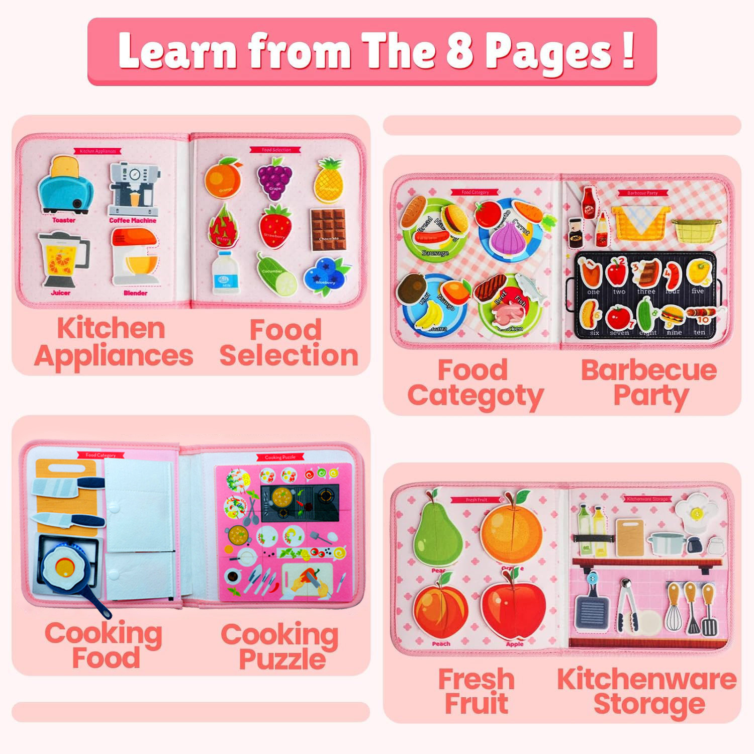 Toddler Busy Board Montessori  - Travel Accessories For Toddlers ulasan dan harga