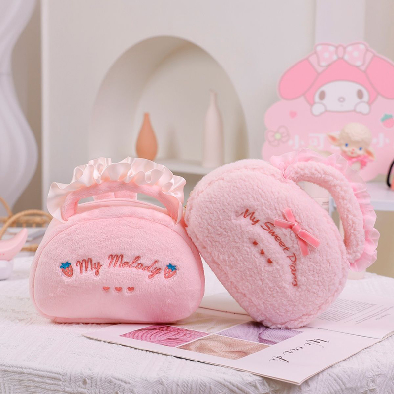 My Melody Plush Handheld Cosme - Camera Bag Travel ulasan dan harga