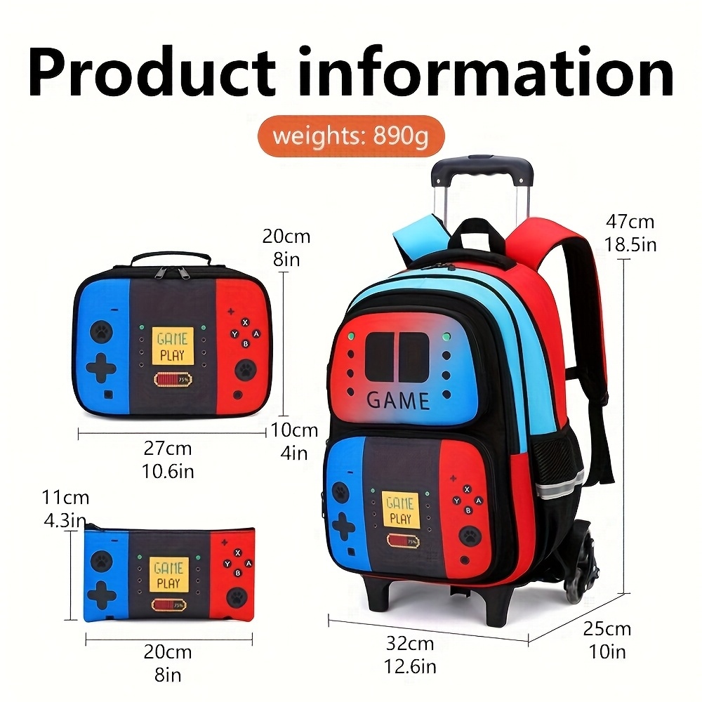 3PCS Kids Rolling Backpack for - Travel Router Accessories ulasan dan harga