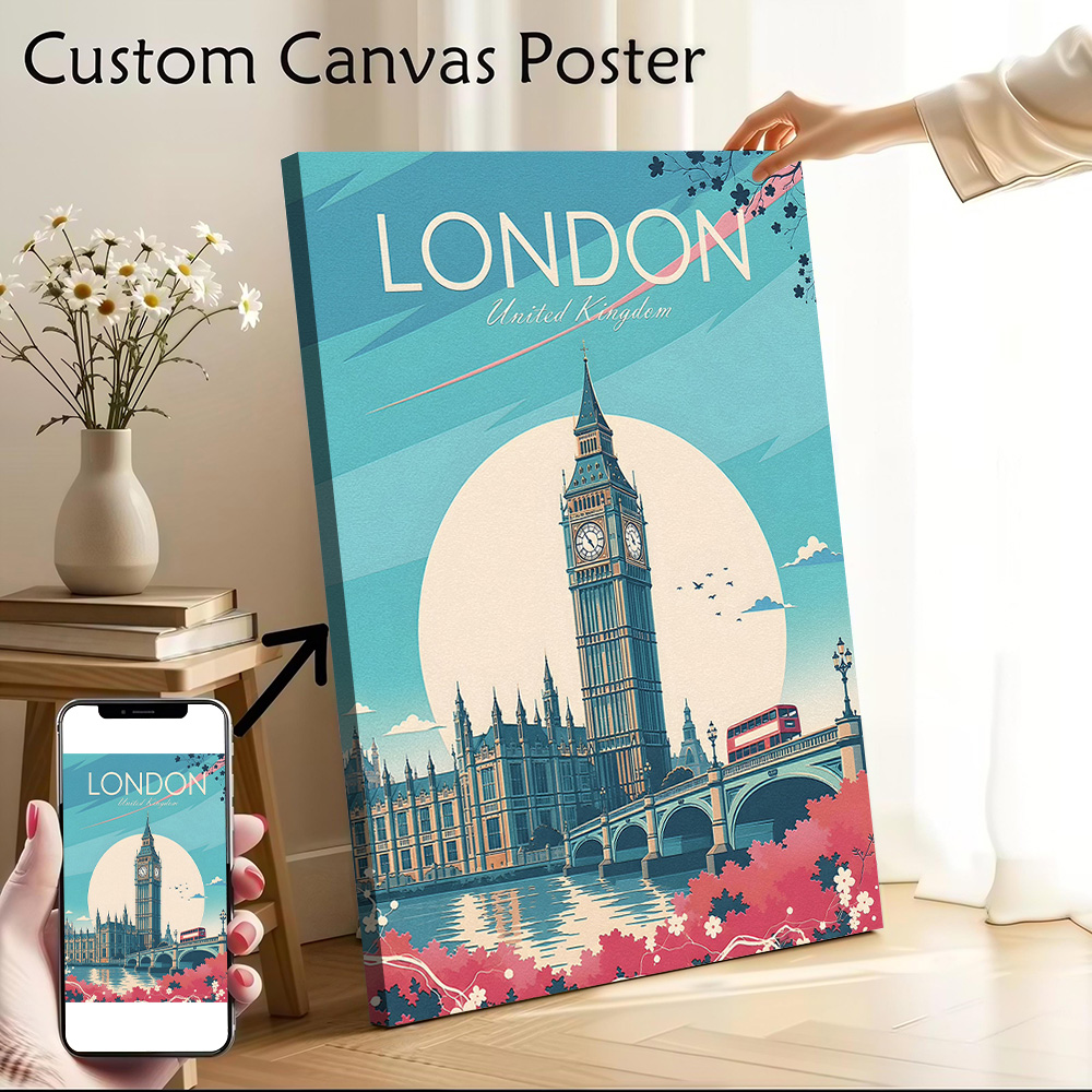 London Travel Canvas Poster Wa - Travel Accessories London ulasan dan harga