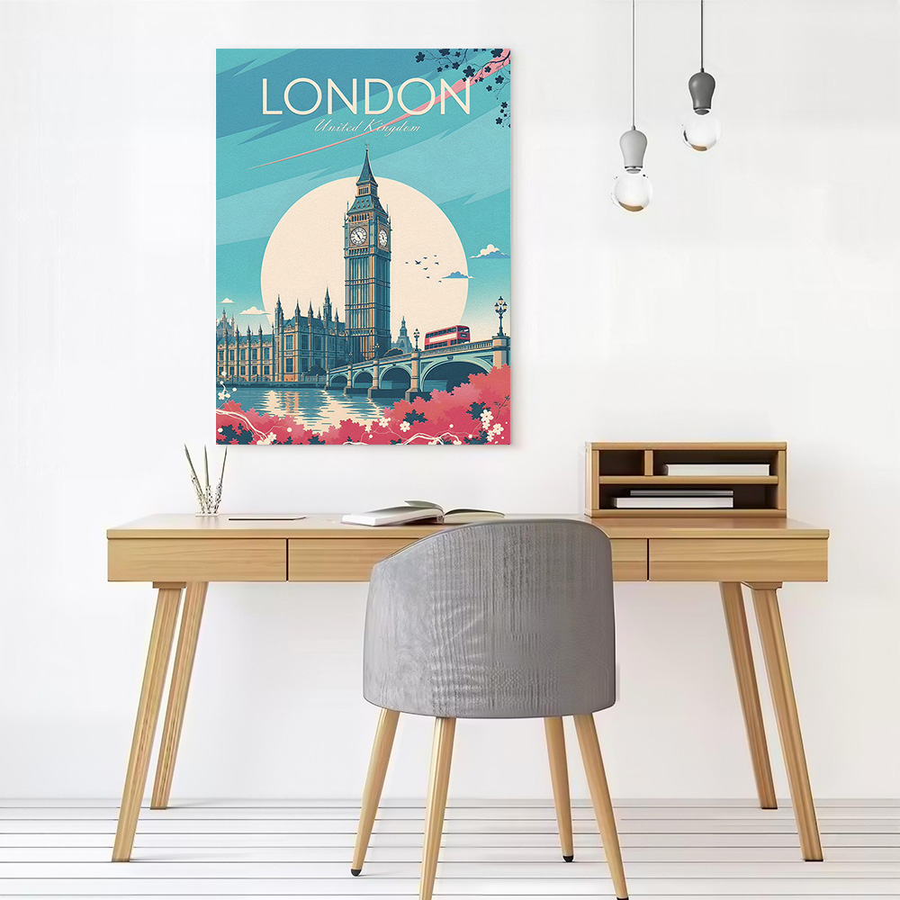 London Travel Canvas Poster Wa - Travel Accessories London ulasan dan harga