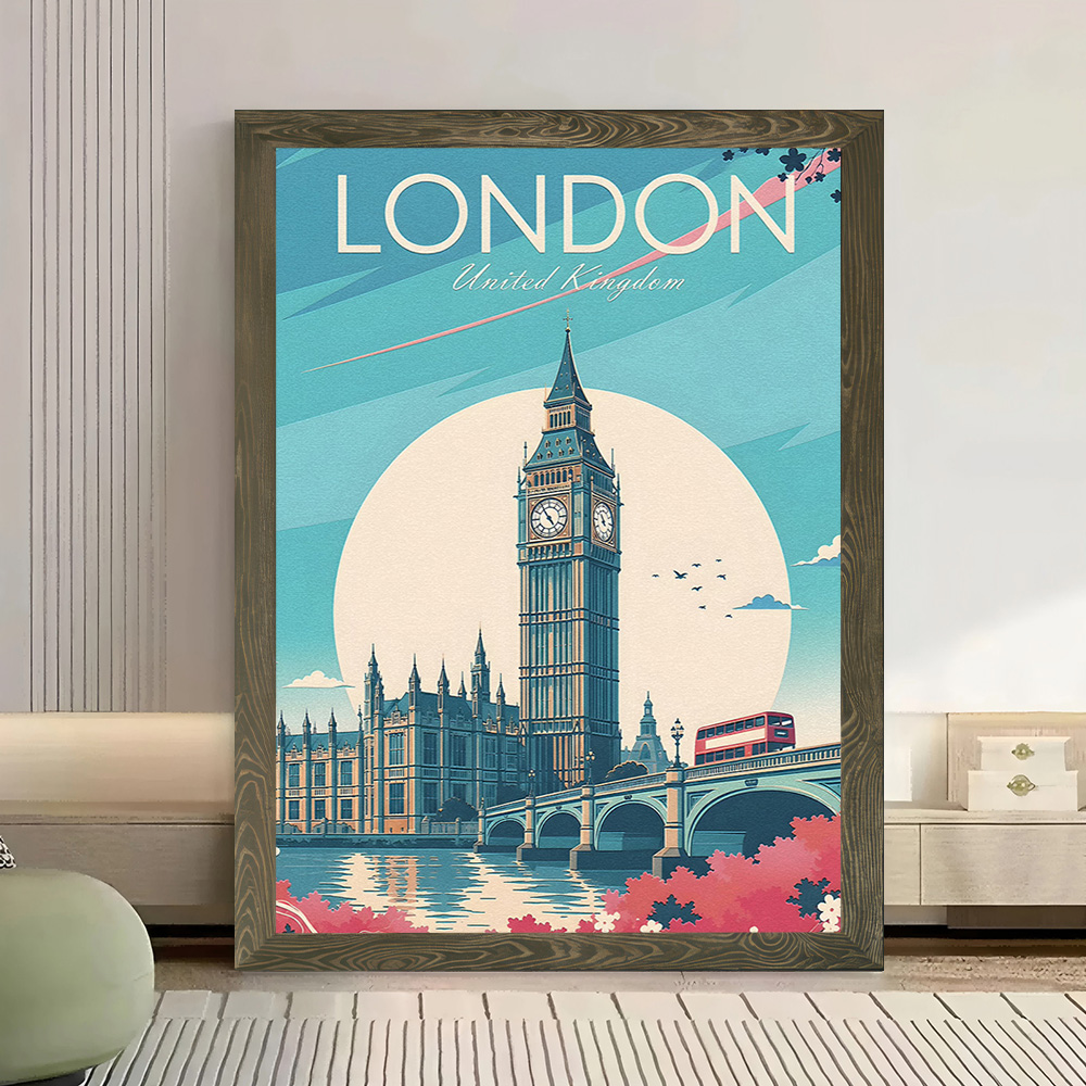 London Travel Canvas Poster Wa - Travel Accessories London ulasan dan harga