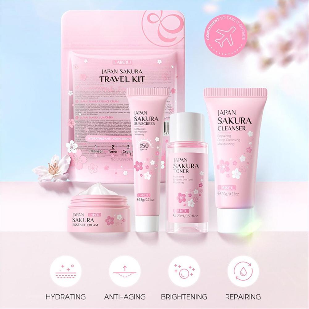 Sakura Skin Care Set facial Cl - Travel Accessories Set ulasan dan harga