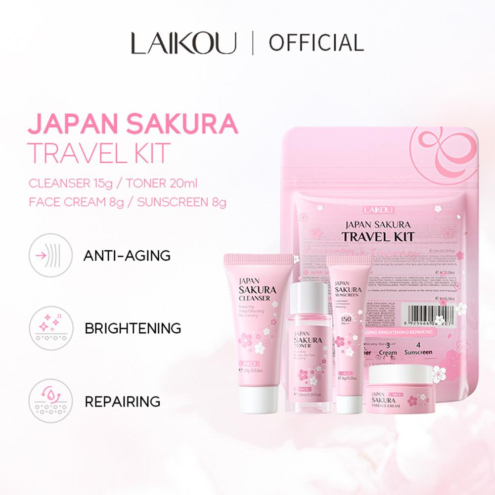 Sakura Skin Care Set facial Cl - Travel Accessories Set ulasan dan harga
