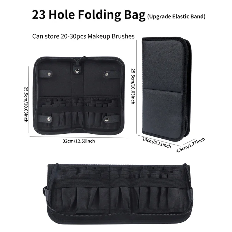 29/23 Holes Foldable Makeup Br - Travel Accessories Set ulasan dan harga