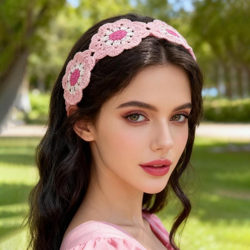 【IIOO】Knitted Flower Headband  - Travel Accessories Hawaii ulasan dan harga