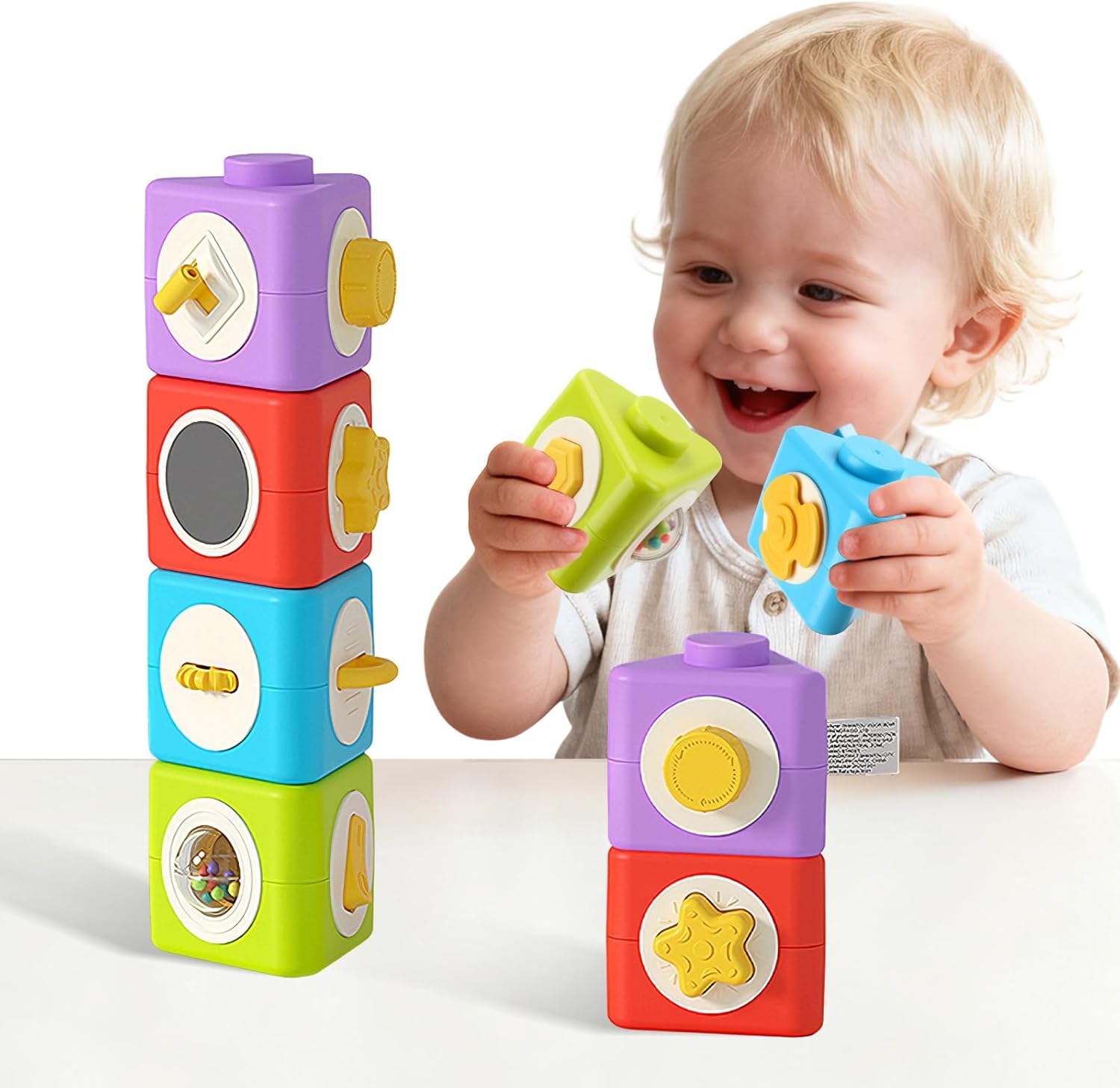 Montessori Activity Cube Busy  - Travel Accessories For Toddlers ulasan dan harga